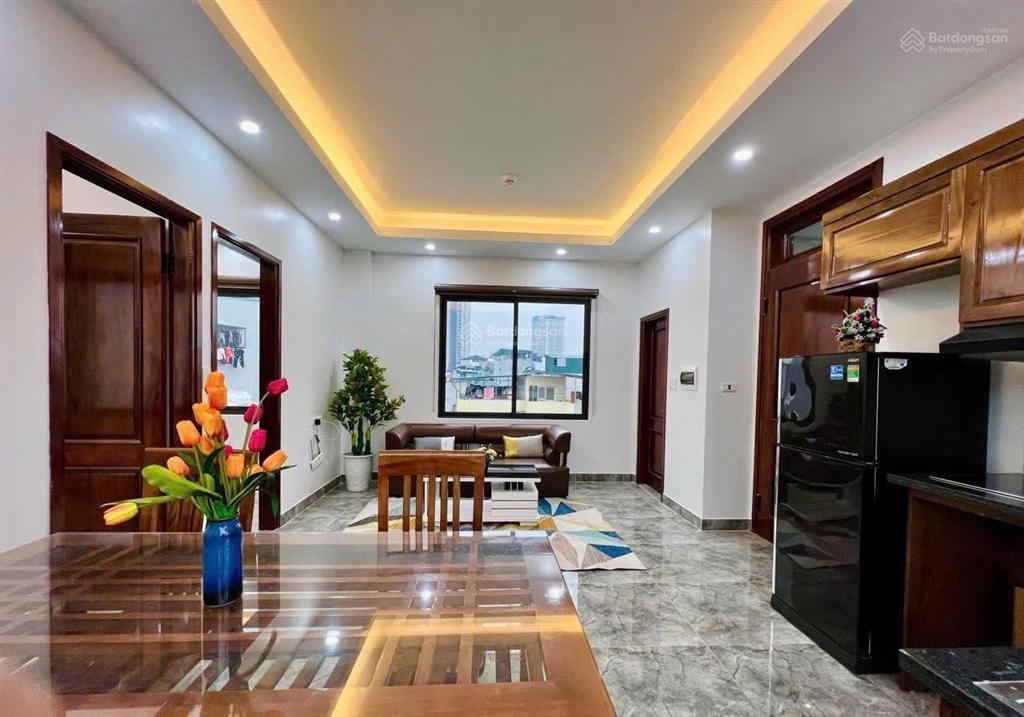 Toà chdv lê đức thọ, 116.5m2*8t, mt5.4m, 14ch 2n1k cao cấp, ngõ thông kd, đủ pccc, doanh thu 8%/năm