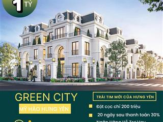 Hiếm bán lô đất vị trí chân chung cư khu đô thị xanh green city mỹ hào, hưng yên