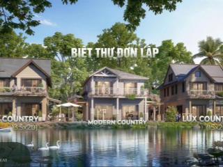 Căn đơn lập kế rẽ quạt biệt thự đảo, view vườn thư giản có sông rộng 39m. giá gốc cđt 41 tỷ/418m2