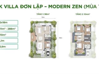 Parl villa đơn lập lô góc công viên siêu rộng mh17x dt 240m2 giá 15,4 tỷ sang nhượng tự do.