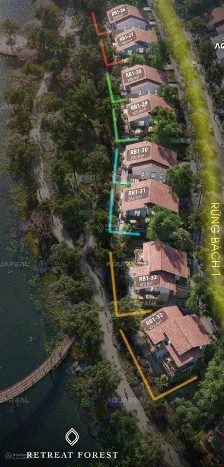 Đơn lập có hầm trải nghiệm view hồ thiên nga & suối mơ 2 căn 352m2/giá 29,8 và 39,6 tỷ. không hccn