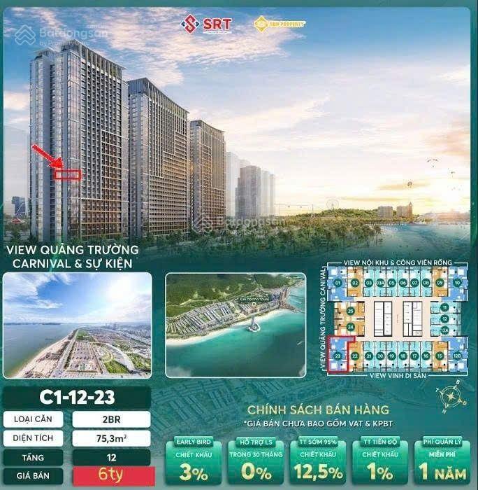 Em xuân quán căn độc quyền 2p 2vs căn hộ sun centro town hạ long full giá thanh toán sớm giá hs