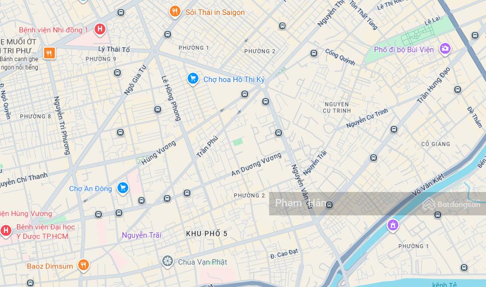 Bán căn mặt tiền diện tích 4x14.5m đường hùng vương, phường 4, quận 5