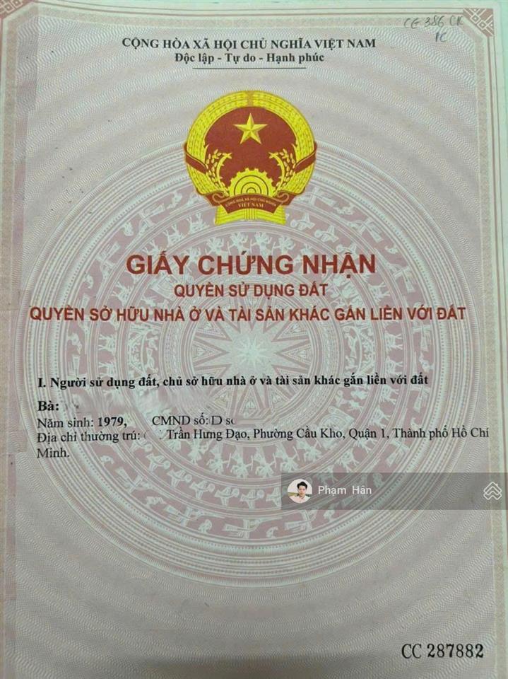Bán nhà mặt tiền ngang 4x19m đường trần hưng đạo, quận 1 giá 28 tỷ