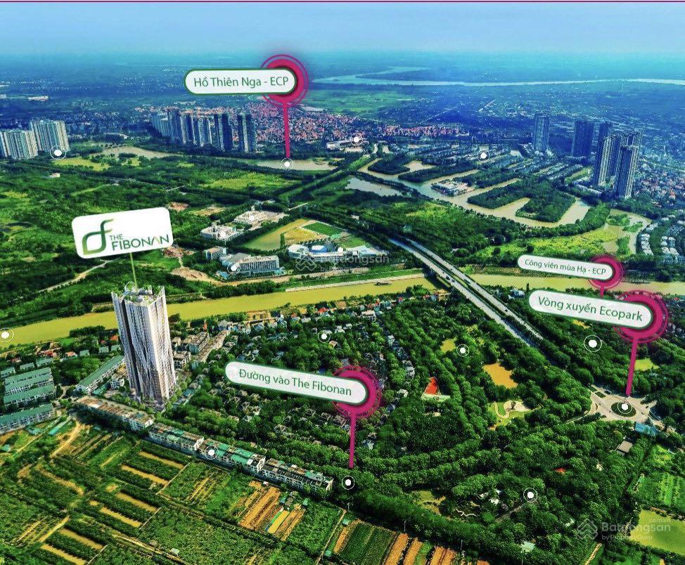 Bán căn hộ 1 phòng ngủ view xanh tuyệt đẹp tại the fibonan  liền kề ecopark