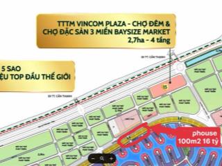 Shophouse 100m² đường 50m đối diện vinschool & khu thương mại, vị trí trung tâm khu vịnh ngọc