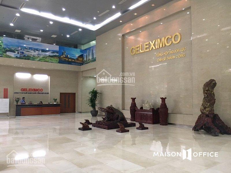 Cho thuê vp geleximco 36 hoàng cầu 500m2 cắt từ 100m2 view đẹp có thể lấy nội thất
