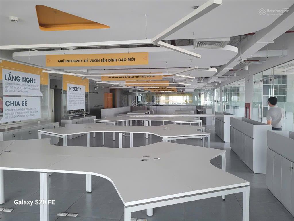 Bql gold tower 275 nguyễn trãi cho thuê văn phòng 1000m2 cắt nhỏ từ 100m² có sẵn nội thất