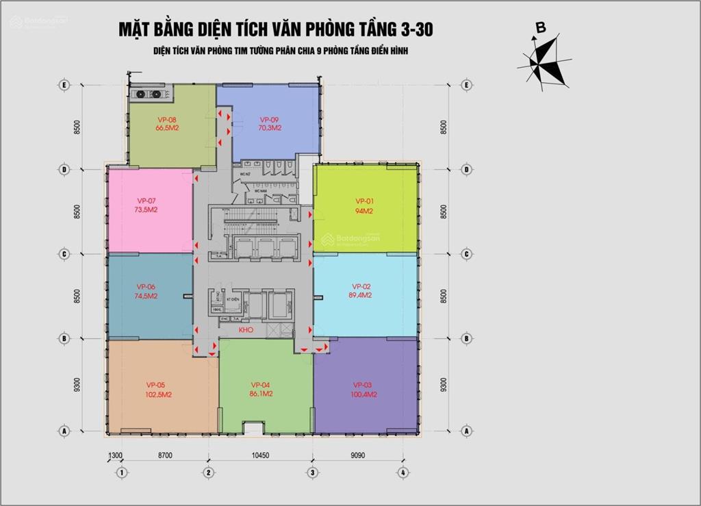 Cđt cho thuê văn phòng hạng a epic 19 duy tân 150m2 cắt 50m2  80m2  100m2 sẵn đồ nội thất đẹp