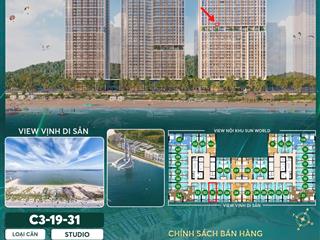Bán căn studio hiếm tầng đẹp  view chính biển đẹp nhất phân khúc. vẫn đầy đủ ưu đãi sâu nhất