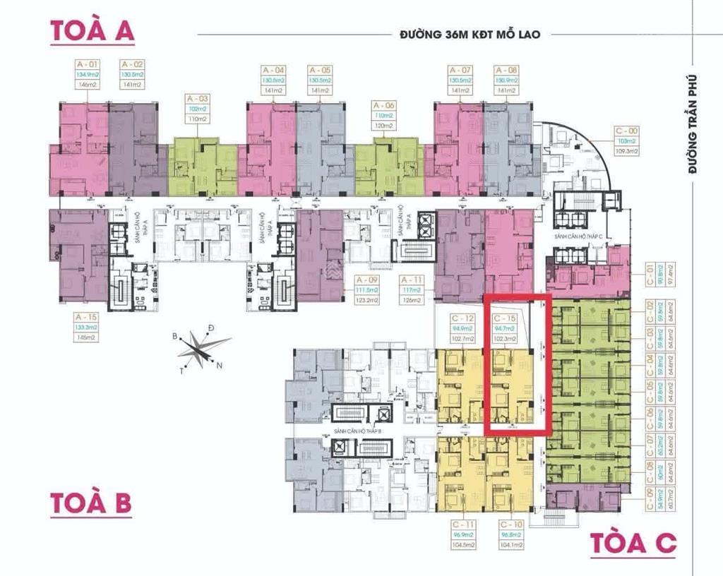 Bán căn hộ 3pn, 2wc, 126m2 tại hồ gươm plaza, 6 tỷ, hà đông, hà nội