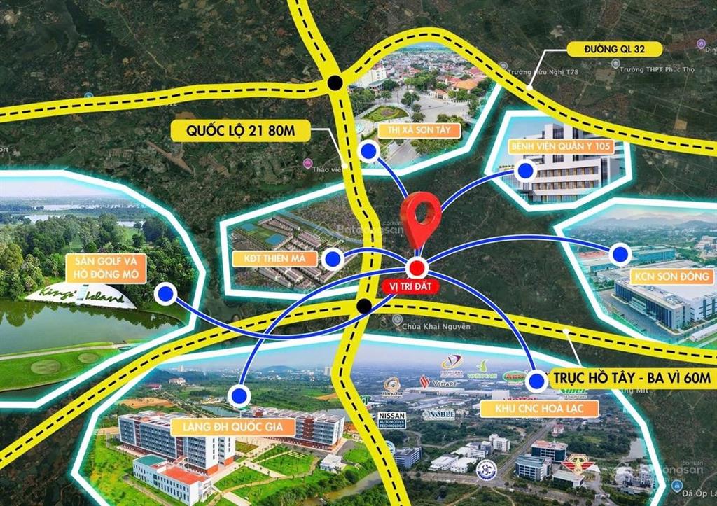 Cần bán mảnh đất 100m2 giá 2,5 tỷ tại cổ đông  hòa lạc