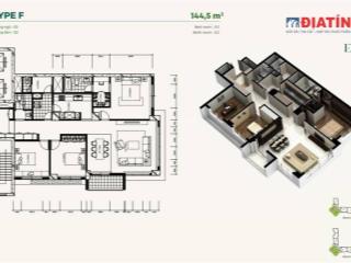 Chính chủ cần bán gấp căn 3 ngủ 150m2 full nt tại mailand hanoi city tầng trung view thoáng