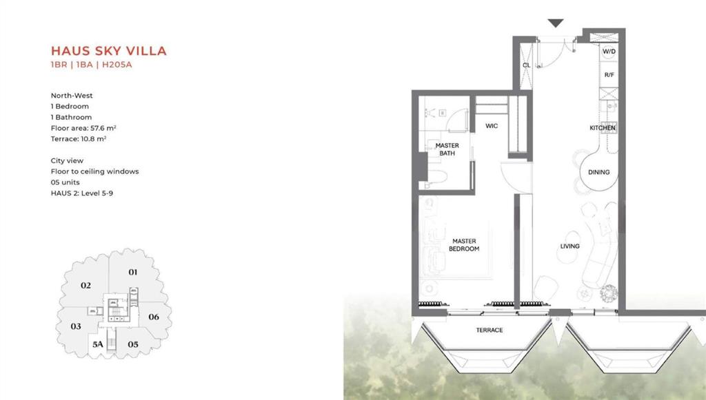 Sáng trần  căn sky villa 1 phòng ngủ cuối cùng tại haus dalat giá tốt nhất
