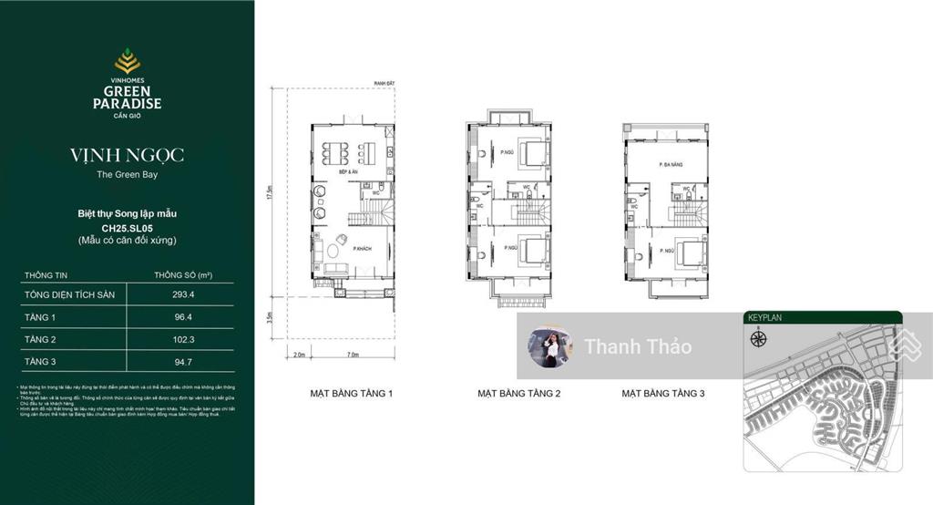 Bán căn bt song lập giá chỉ có 26 tỷ 272m2, view tòa tháp 108 tầng, mặt trước công viên sau biển