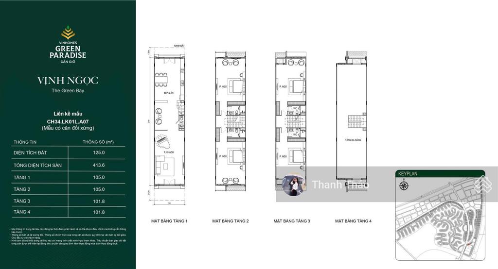 Bán căn bt song lập giá chỉ có 26 tỷ 272m2, view tòa tháp 108 tầng, mặt trước công viên sau biển