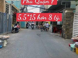 Nhà 3 tầng mới đẹp hẻm xe hơi tân phú quận 7. 5,5*15 hơn 8 tỷ.