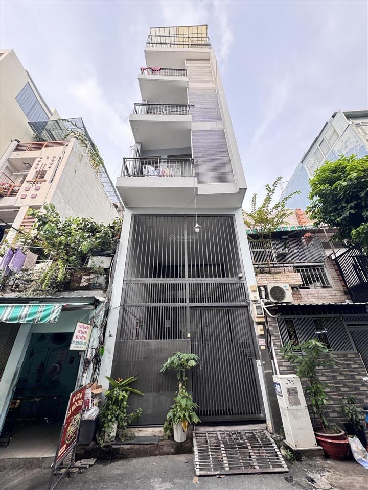 Bán nhà chdv hẻm xe hơi hai bà trưng, p.vts, q3. dt 5,5x30m. cn125m2. hầm 6 tầng. giá 26,7 tỷ tl