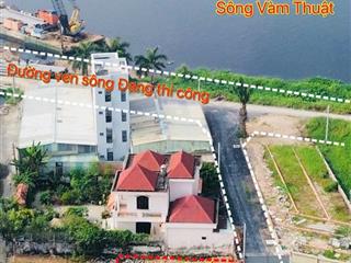 Bán đất cách mặt tiền sông vàm thuật 2 căn nhà, mát mẻ, shr