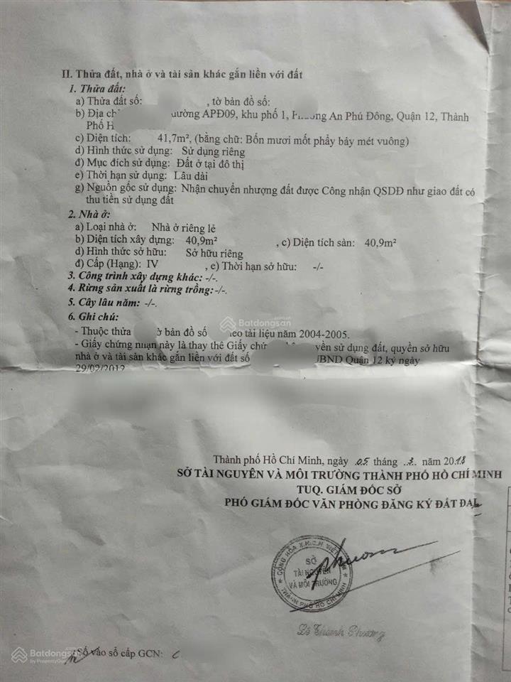 Hiếm! bán nhà cấp 4 nát hẻm oto, gần chung cư an phú đông giá chỉ 3.5 tỷ