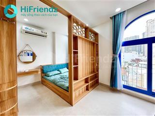 Studio tách bếp, ban công, nhà mới 100%  vị trí đẹp ngay sát q1, nội thất xịn xò