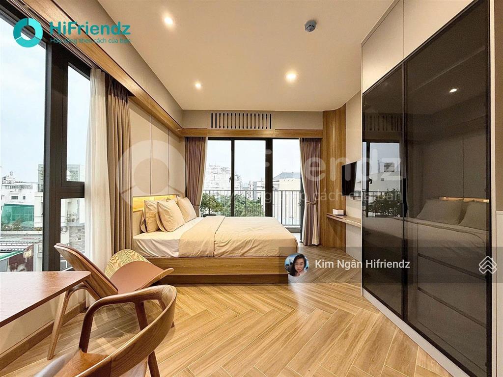 Studio ban công  tone vibe nội thất siêu luxury  ngay sát q1, thảo cầm viên