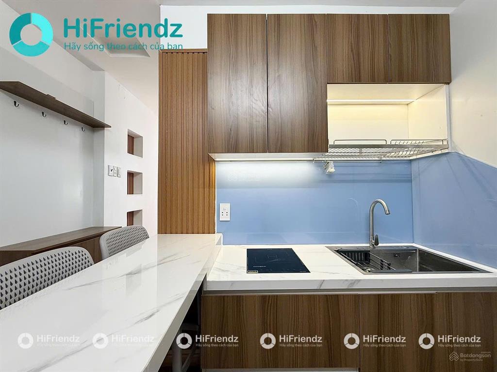 Nhà mới hoàn công cho thuê 1 phòng ngủ bancol full nt cao cấp ngay chợ bà chiểu trung tâm bt