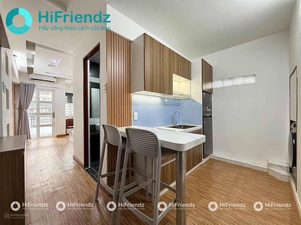 Nhà mới hoàn công cho thuê 1 phòng ngủ bancol full nt cao cấp ngay chợ bà chiểu trung tâm bt