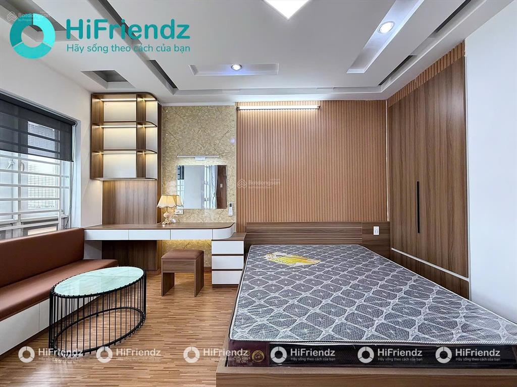 Nhà mới hoàn công cho thuê 1 phòng ngủ bancol full nt cao cấp ngay chợ bà chiểu trung tâm bt