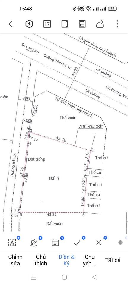 Bán 2.113m2 đất thổ đường trần văn giàu, h. bình chánh, giảm 4 tỷ còn 33 tỷ