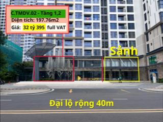 Shop khối đế 2 tầng tòa c, diện tích gần 200m2  bán chỉ 32 tỷ 395 triệu bao hết  masteri quận 9