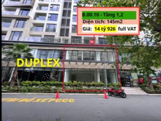 Duplex2 tầng kinh doanh tòa b, sát sân thể thao, đại lộ  bán 14tỷ926 bao hết, masteri centre point