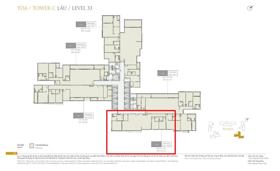 Penthouse tòa c, đông nam, view pháo hoa  bán 28 tỷ all in, lumiere boulevard, nhận nhà ở ngay