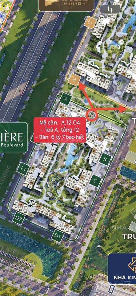 3pn tòa a, tầng trung  bán 6 tỷ 743, view thoáng  lumiere boulevard, nhận nhà ở ngay