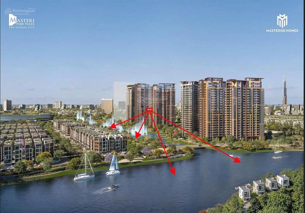 1pn rẻ nhất  5 tỷ 774 all in, tầng trung, view hồ bơi, giá tốt nhất masteri park place quận 2