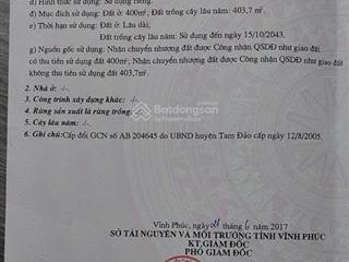 Đất chính chủ hợp châu gần sân golf tam đảo