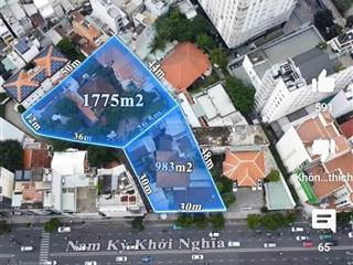 Chuyển nhượng tài sản 2760m2  2 mặt tiền đường nam kỳ khởi nghĩa