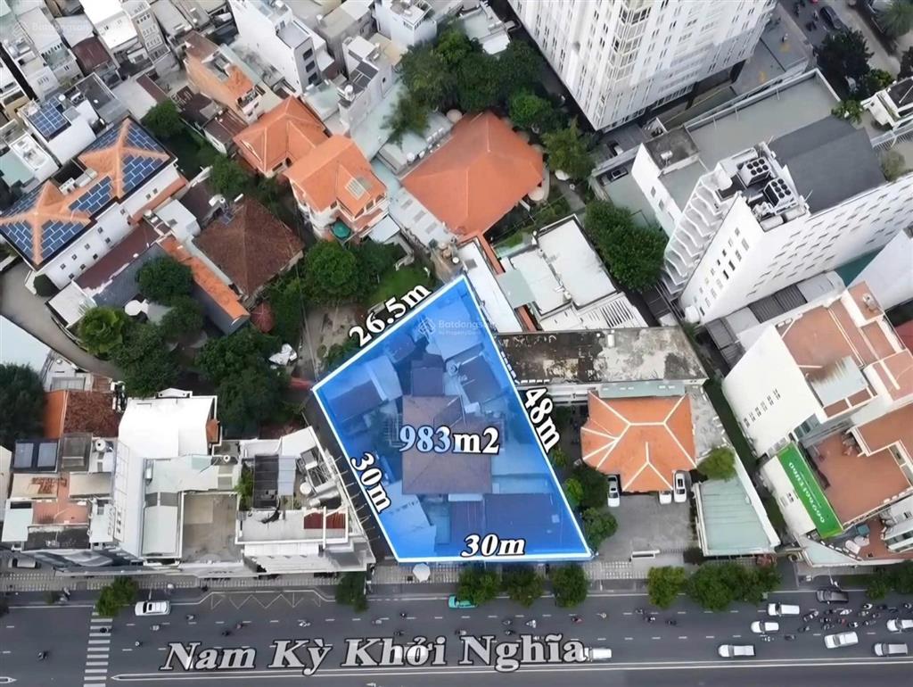 Chuyển nhượng tài sản 2760m2  2 mặt tiền đường nam kỳ khởi nghĩa