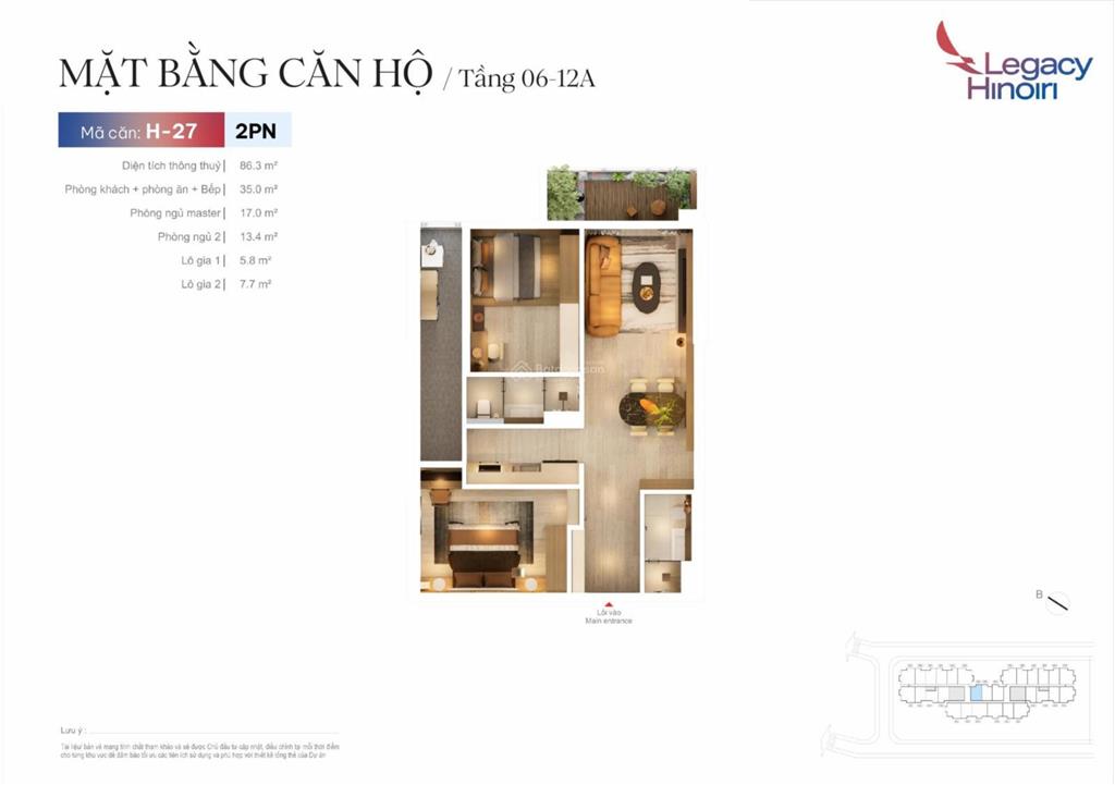 Trả trước hơn 1 tỷ sở hữu ngay căn 2pn 85m2 full đồ cao cấp khu lõi hòa lạc, nhận nhà quý 4/2027