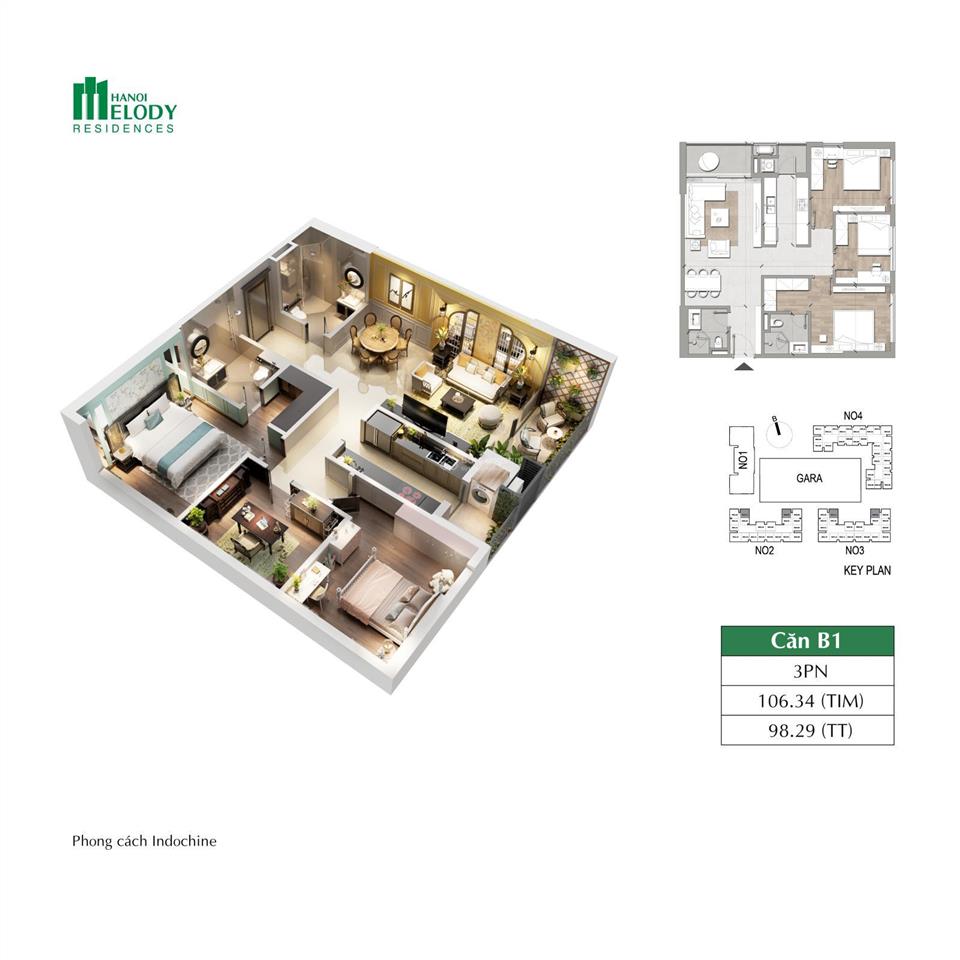 Bán căn hộ 3pn trung tâm bán đảo linh đàm bàn giao full đồ, không chắn view, có slot oto