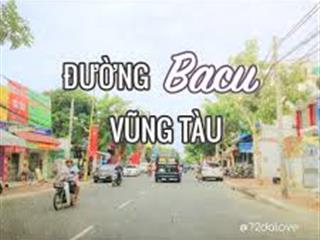 Bán mặt tiền vị trí cực đẹp  mt ba cu, p1, tp vũng tàu  dt 102m2 (1t4l) đang cho thuê 40tr/tháng
