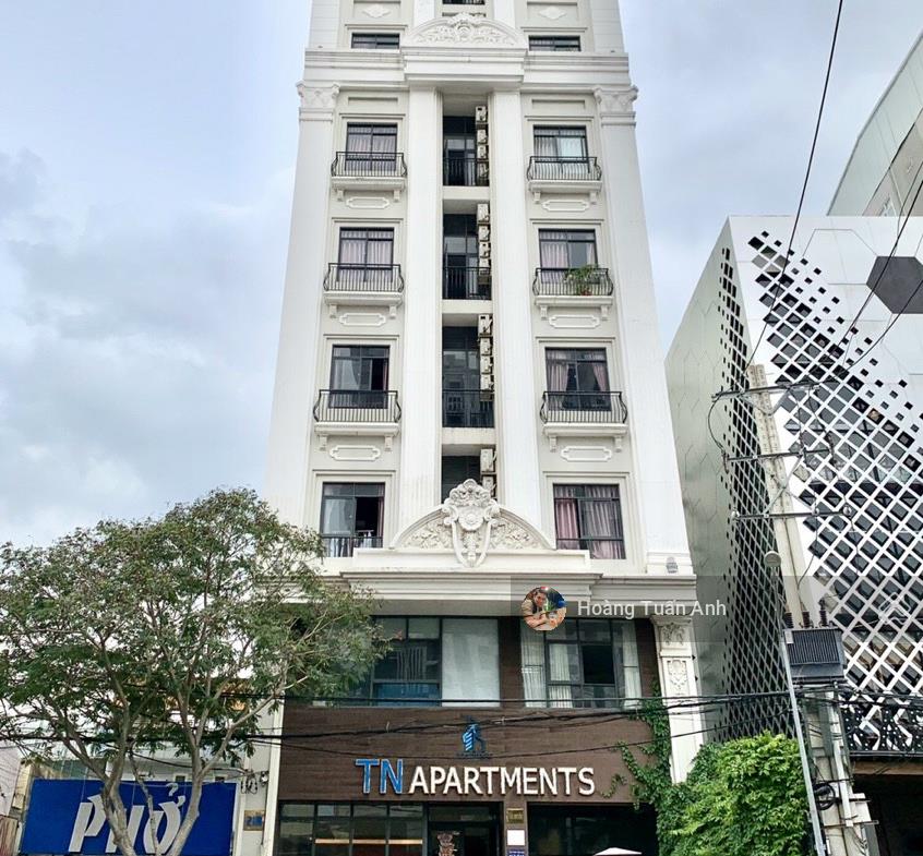 Hàng hiếm! bán tòa chdv mt cao thị chính, q7 dt 8x24m h + 8 tầng, hđt 300tr/tháng, gấp 50 tỷ