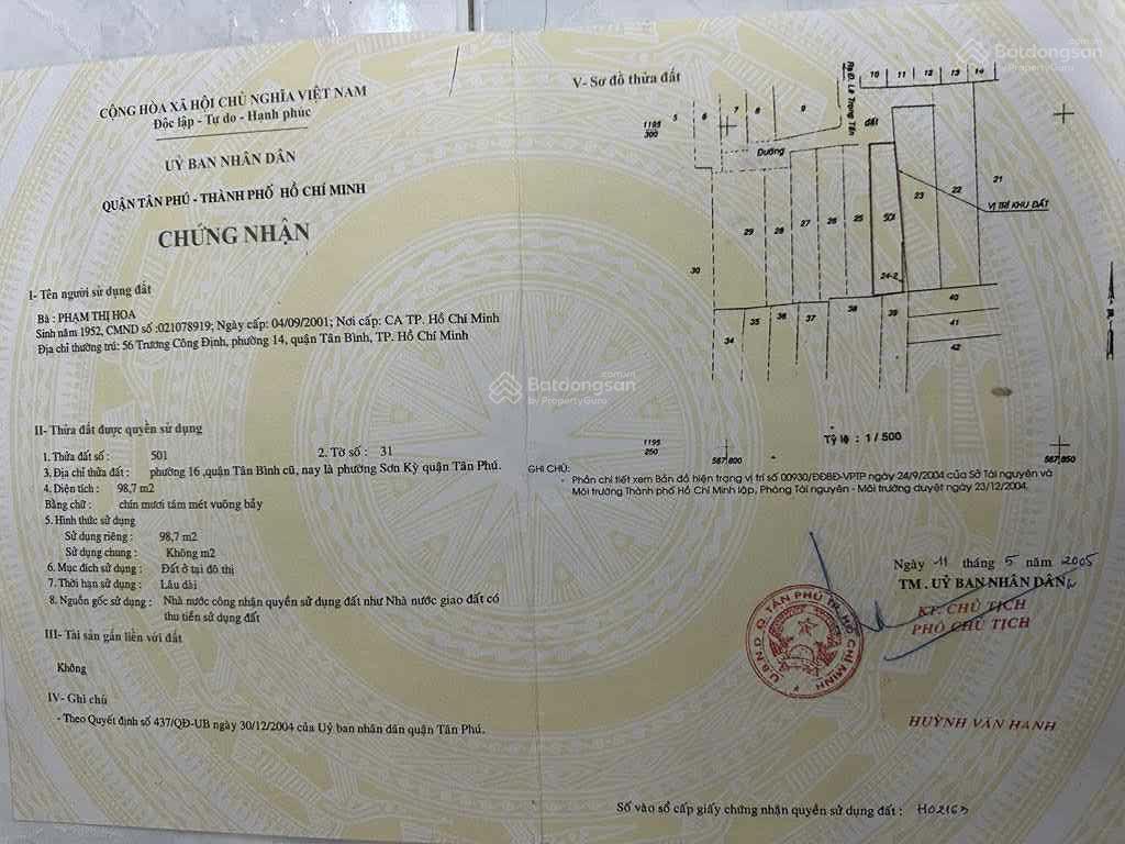 Đất trống  lê trọng tấn  oto vào nhà ngủ  hẻm 7m  gần mặt tiền  gần khu celadon