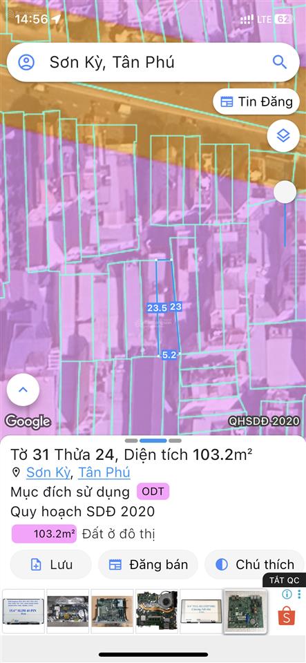 Đất trống  lê trọng tấn  oto vào nhà ngủ  hẻm 7m  gần mặt tiền  gần khu celadon