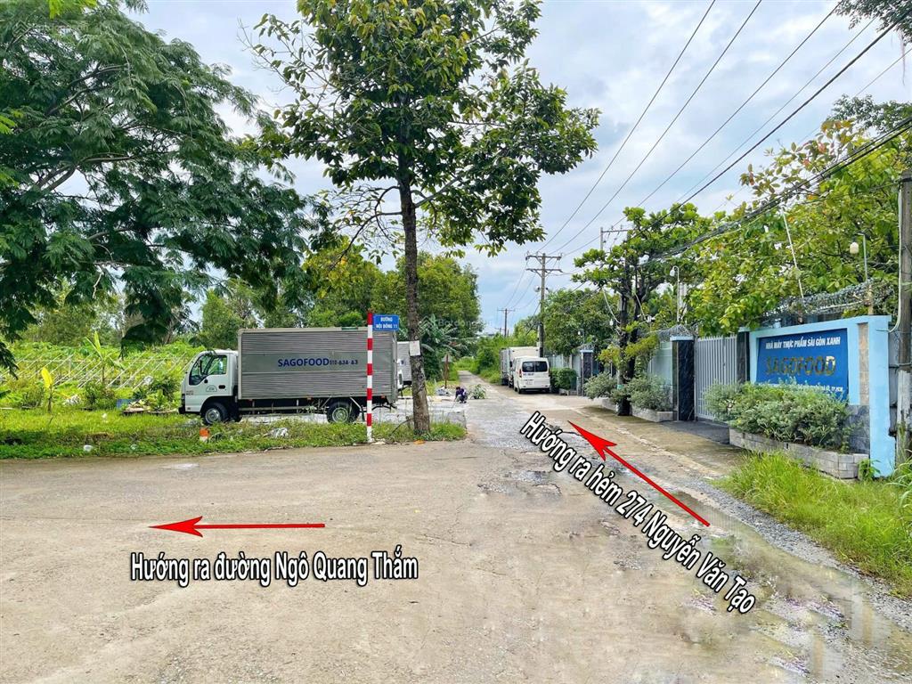 Bán đất 1049m2, có 300m2 đất ở, đường ngô quang thắm, giá 9.9 tỷ