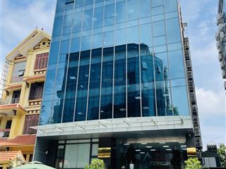 Bán toà nhà mặt phố, vỉa hè đá bóng trần thái tông 100m2 7 tầng mt 6m chào 63 tỷ