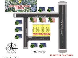 Đất nền thạch quảng  thạch thành  thanh hoá, 120m2 full thổ cư, giá đầu tư 285 triệu 1 lô
