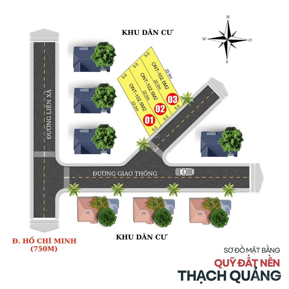 Bán lô đất 102,5m2, thạch quảng thạch thành thanh hoá, ô tô, nhỉnh 300 triệu có thương lượng.