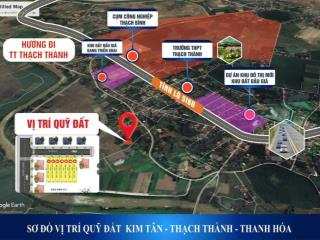 Kim tân thạch thành thanh hoá, 145m2 phân lô, ô tô vào tận đất, nhỉnh 200 triệu có thương lượng.
