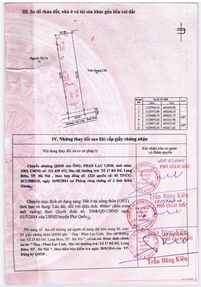 Bán lô đất 2000m2 mặt đường suối mây, có sẵn 400m2 thổ cư, đã xây dựng sẵn homestay, giá tốt